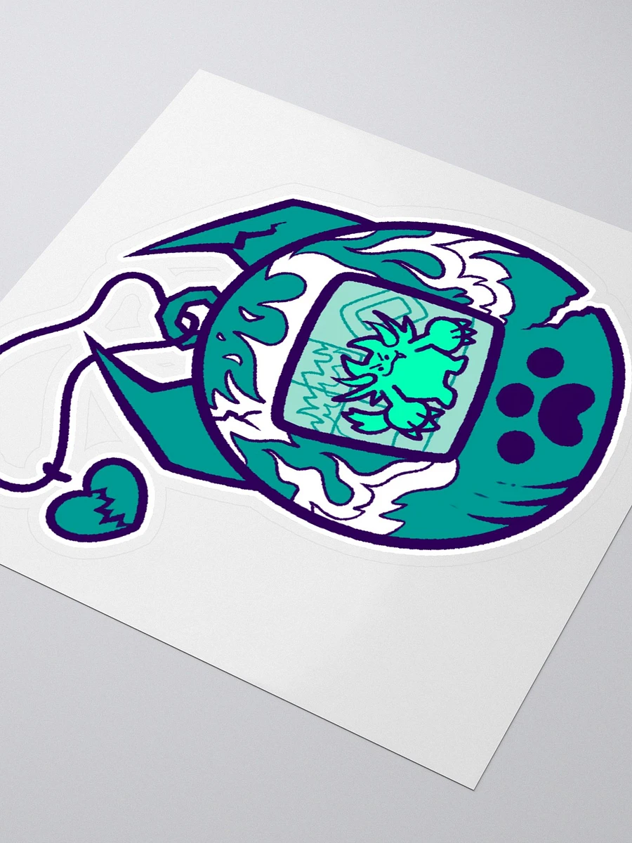 Heartbreaker Virtual Meow // Sticker 2 - Teal product image (3)