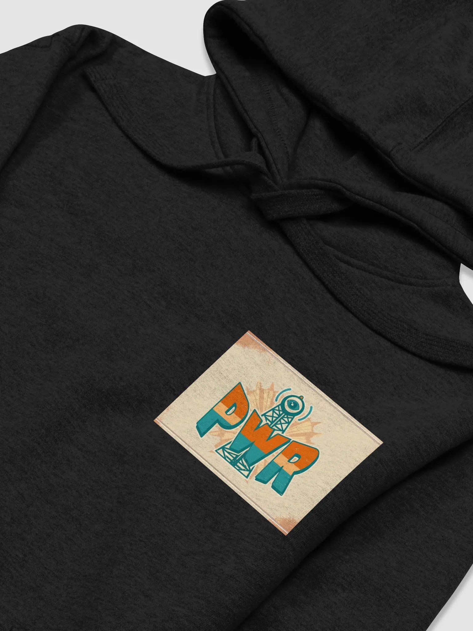 Unisex PWR Radio Tower Black Hoodie product image (3)