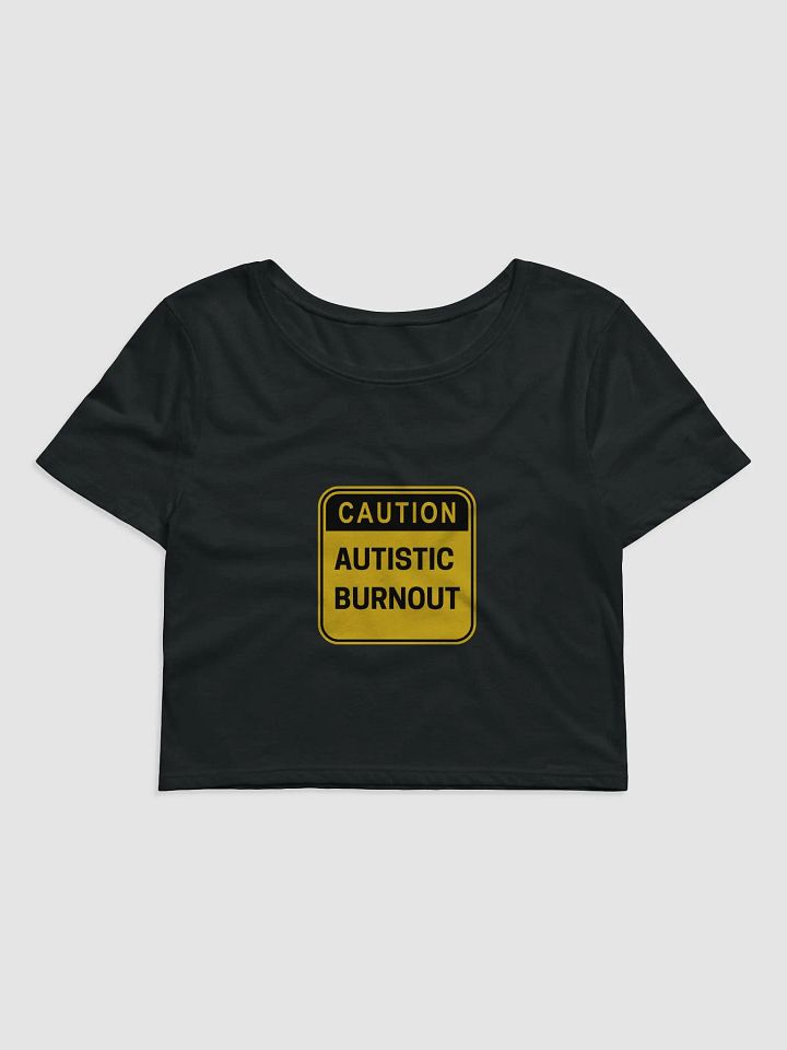 CAUTION: ASD BURNOUT cropped tee product image (2)