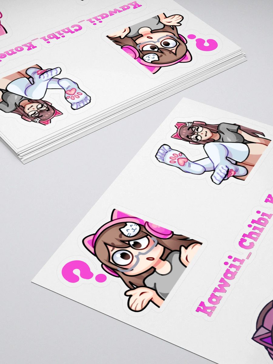 Koneko Kiss cut sticker sheet Whimzee art sheet 2 product image (12)