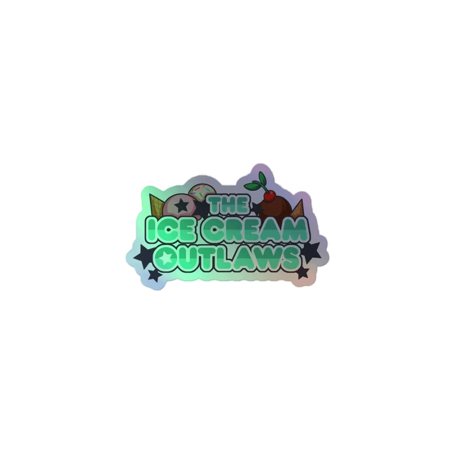 Ice Cream Outlaws Logo Holo Sticker product image (1)