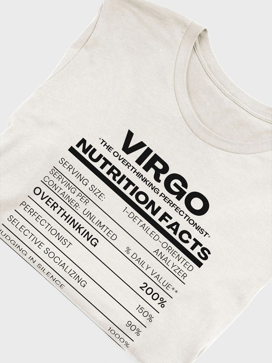 VIRGO Nutrition Facts Tee product image (9)