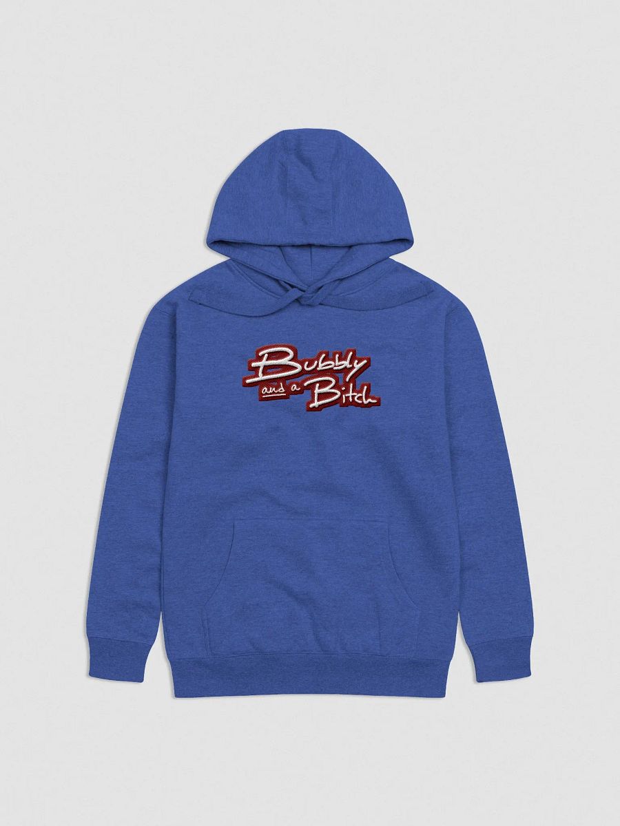 Bubbly and a B*tch (maroon bubble design 2) embroidered heavyweight hoodie product image (42)