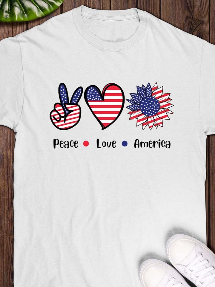 peace Love America T-Shirt product image (1)
