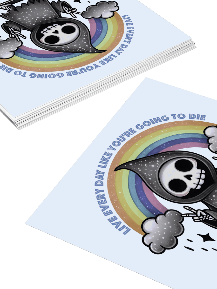 Live Every Day Sticker (Blue) product image (4)