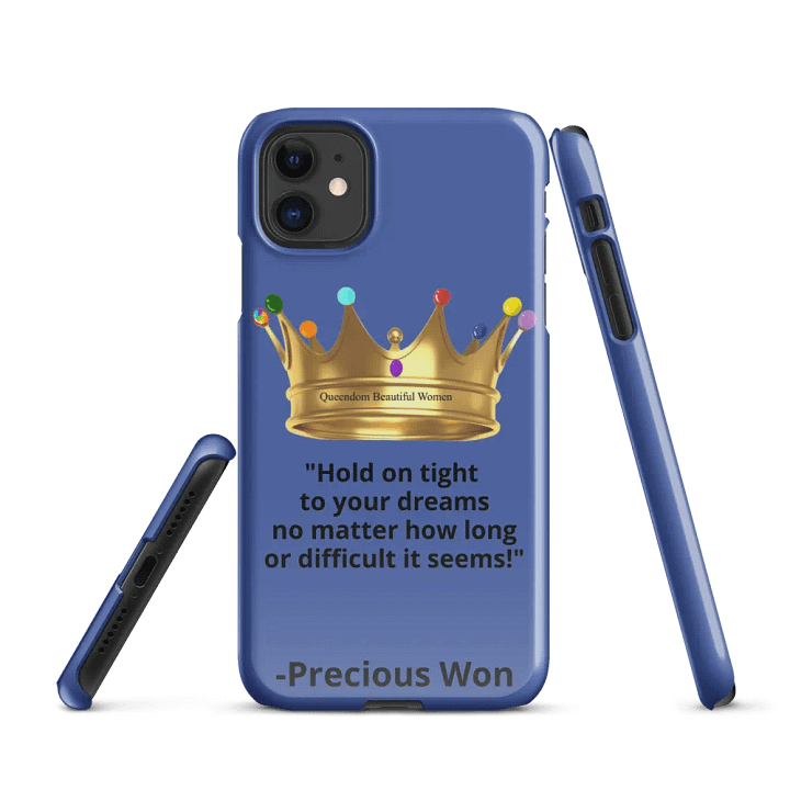 Queendom Beautiful Women iPhone® Snap Case (Blue-Tanzanite) product image (1)