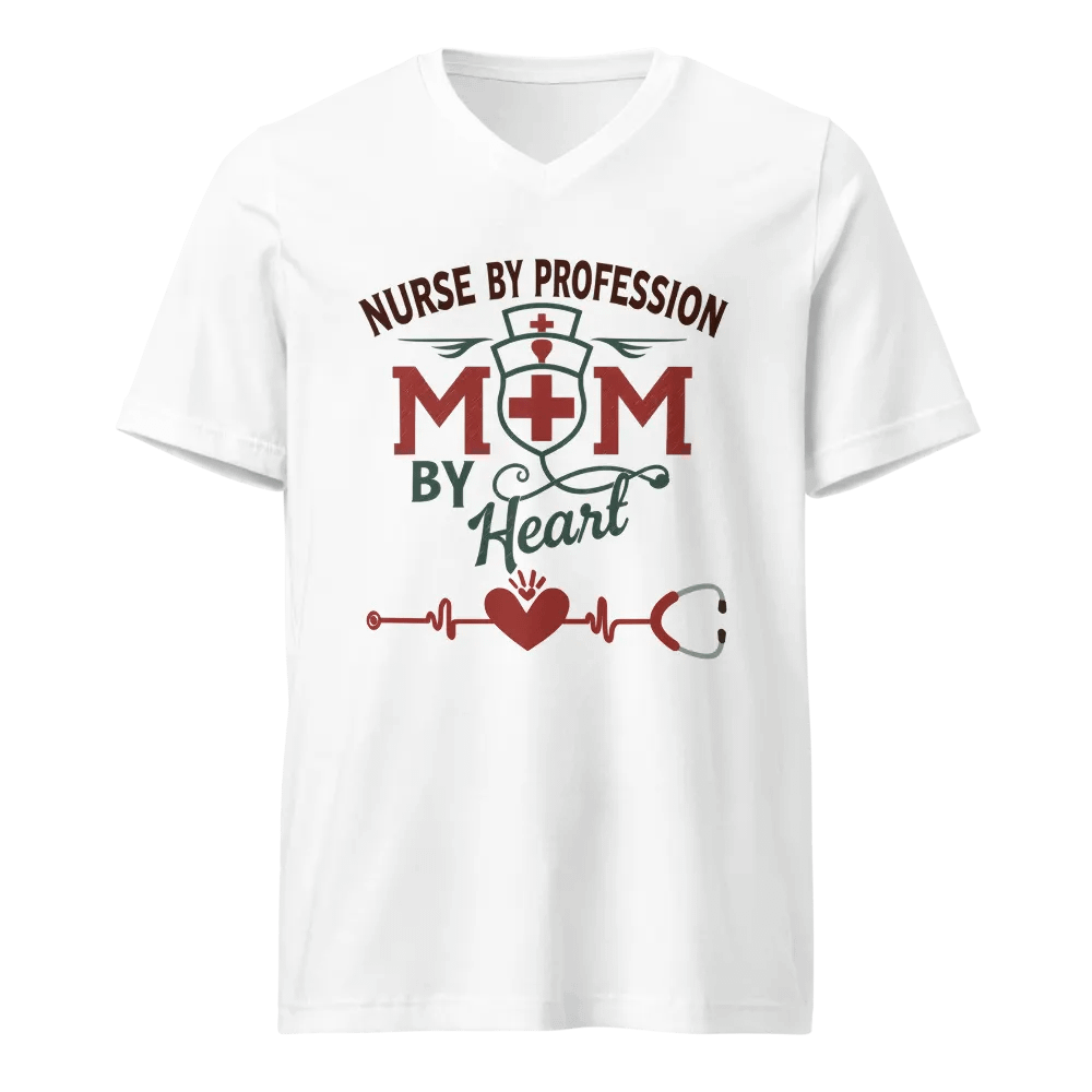 Heartfelt Nurse Mom V-Neck Tee product image (1)
