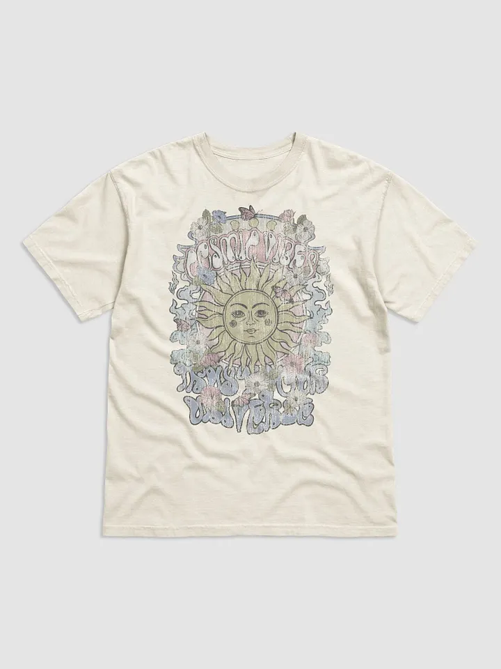 Cosmic Vibes, Desert Travel Tee | Retro-Style Psychedelic and Western Hippie T-Shirt for Travel and Road Trips product image (2)