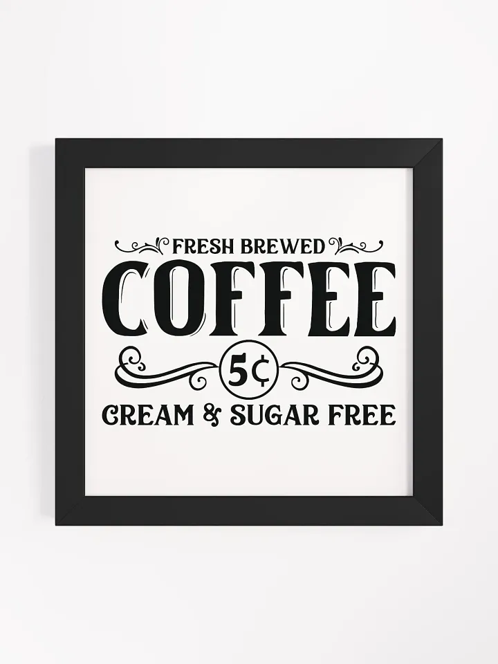 Vintage Coffee Advertisement Framed Matte Poster product image (4)
