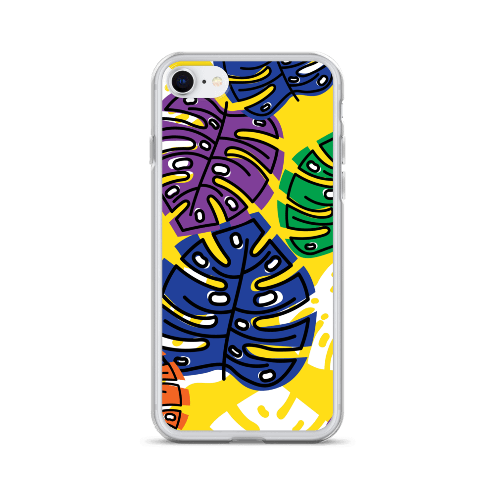 Retro Leaves iPhone Clear Case product image (1)