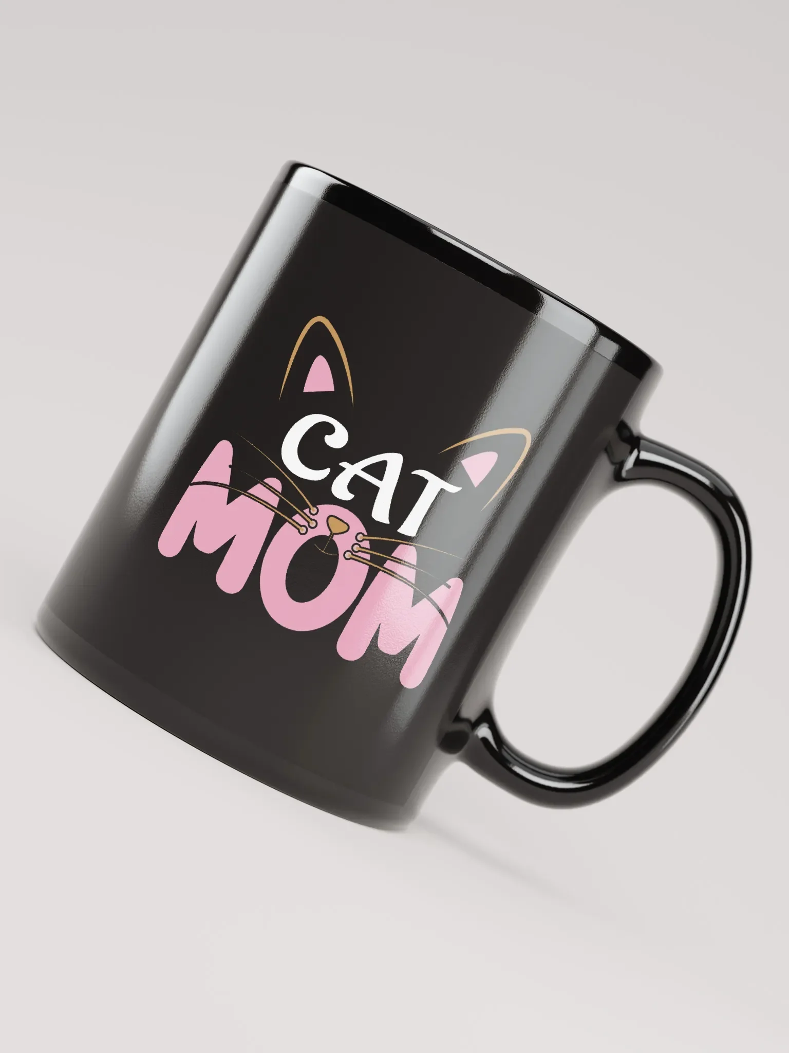 Purrfect Mum Black Glossy Mug product image (8)