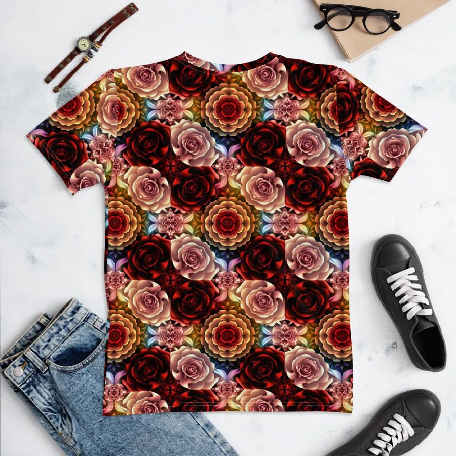 Rose Garden Dream Women's Crew Neck Tee product image (6)