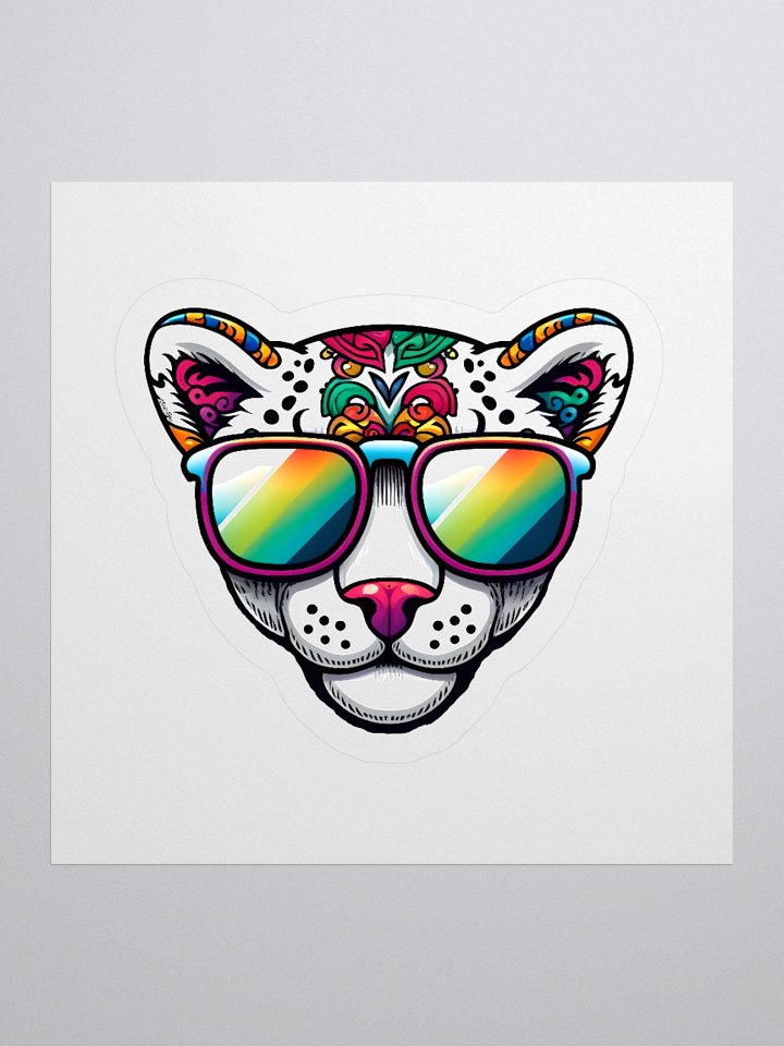 Trippy Leopard Sticker product image (3)