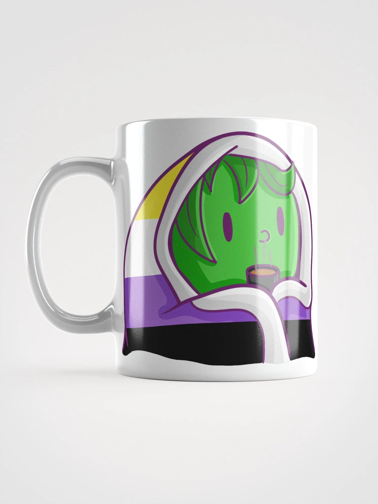 Enby Pride Cuddler Mug | Art by Duck product image (6)