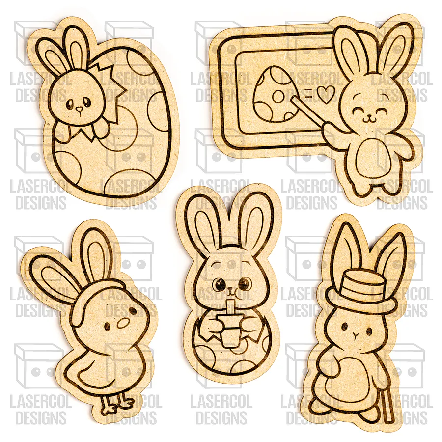 Easter Paint Kit DIY Cut Outs (Set 5-6-7-8) - Laser Cut Files product image (2)