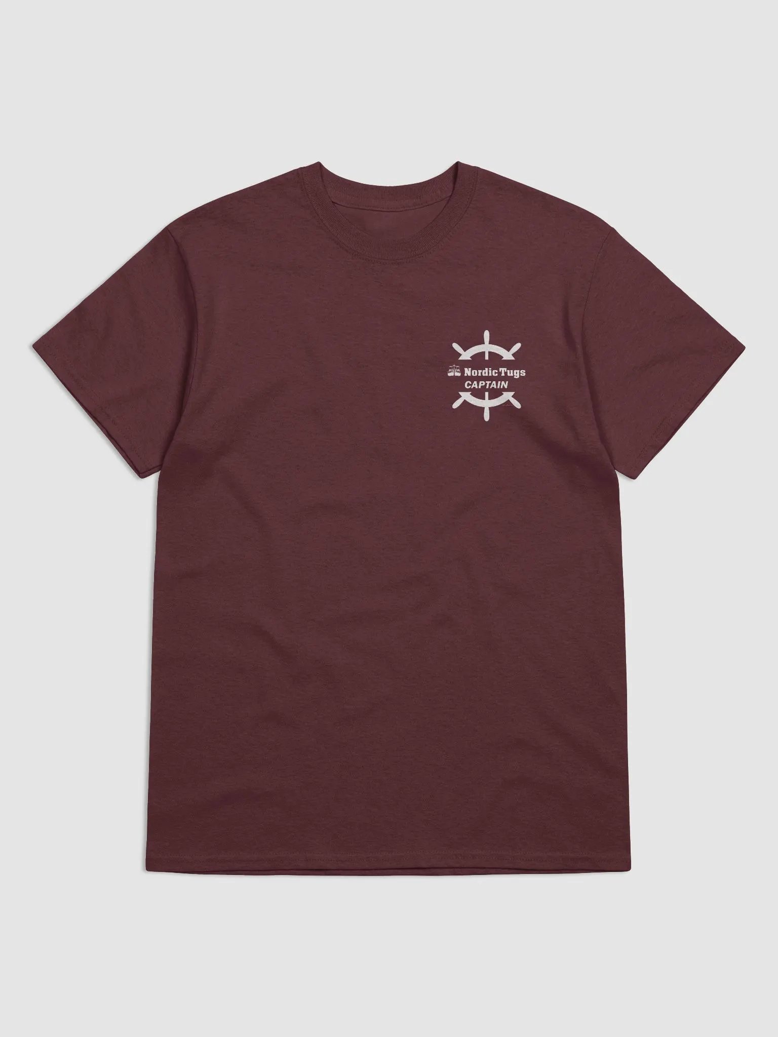 Nordic Tug Captain - T-Shirt - Dark Shirt w/White Logo product image (4)