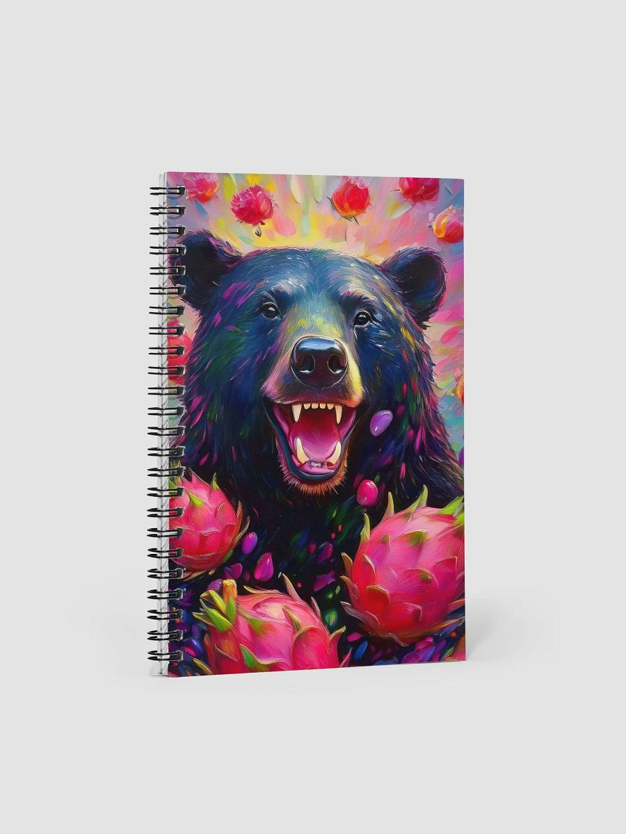 Dragonfruit Bear Spiral Notebook product image (1)
