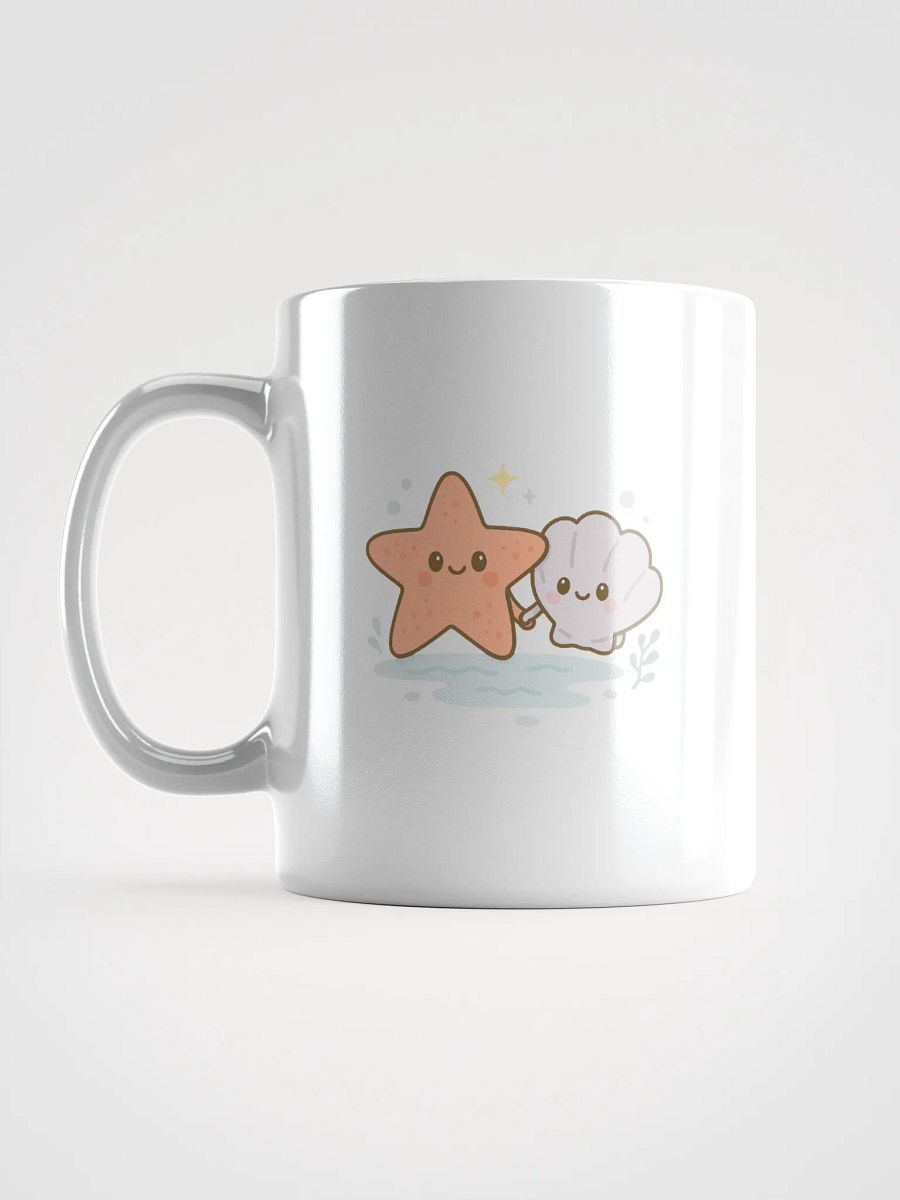 Starfish & Seashell White Glossy Mug product image (18)
