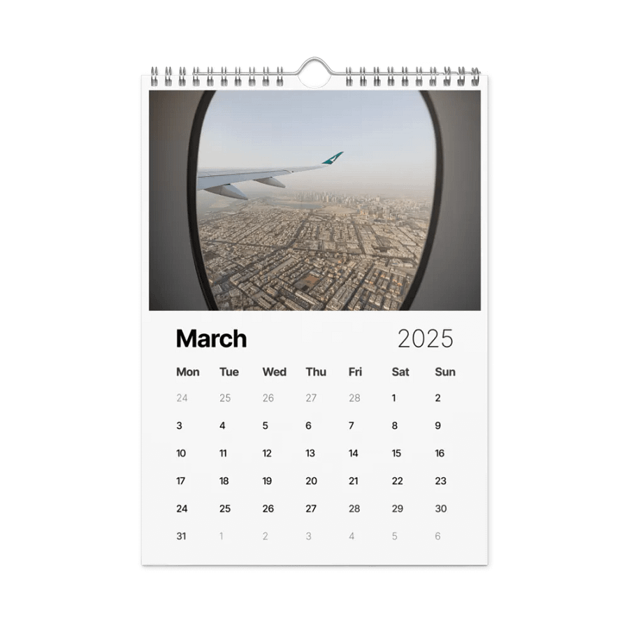 2025 Wall Calendar - Best Of: Wing Views - (A3 or A4) product image (9)
