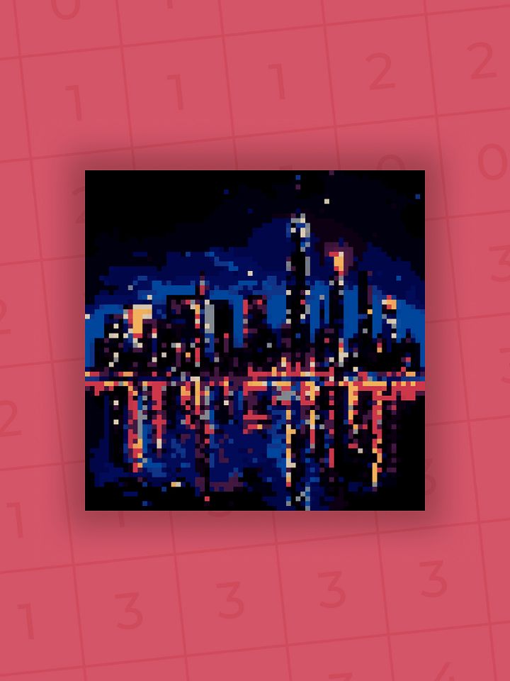 City skyline at night product image (1)