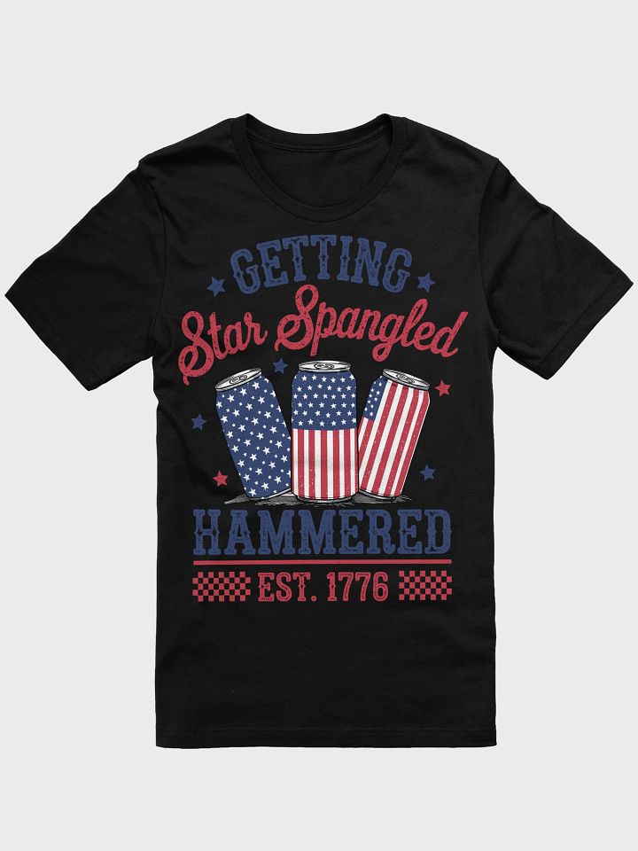 Star Spangled Beverage Can Flag T-Shirt product image (1)