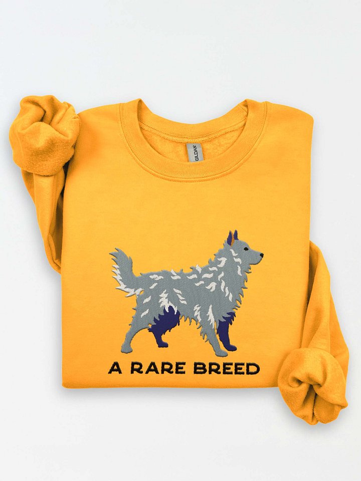 A Rare Breed Sweatshirt (Embroidered) of a Hungarian Mudi(Gray) product image (1)