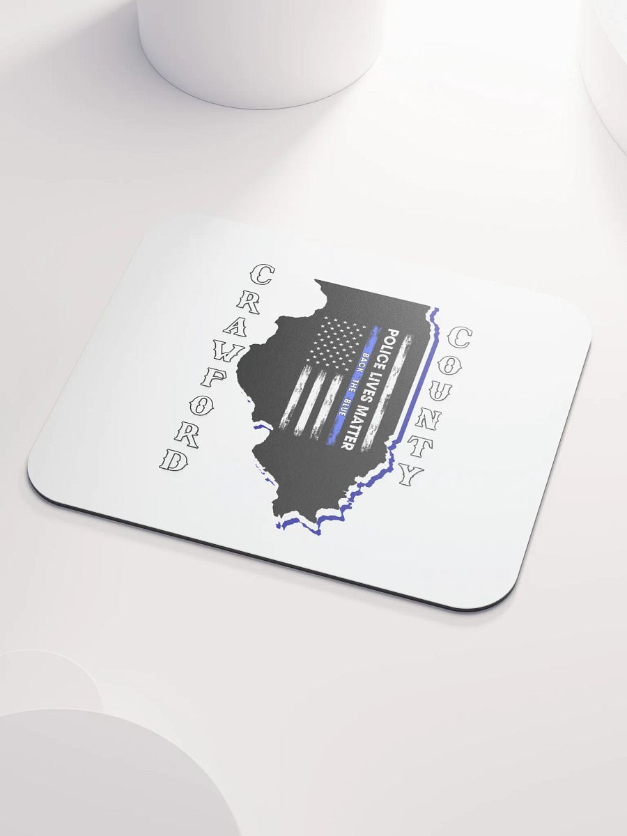 Police Lives Matter Crawford County, Illinois - Mouse Pad product image (3)