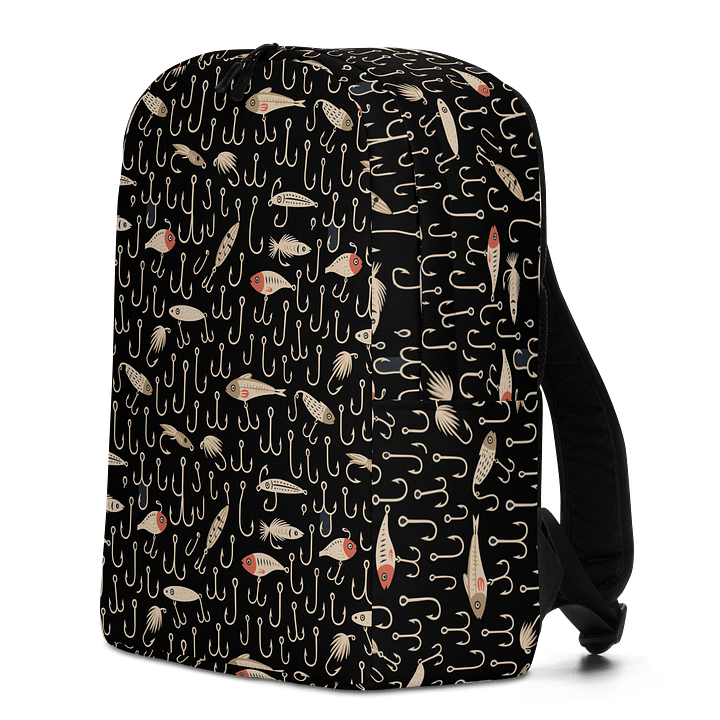 Fisherman’s Backpack – Hooks & Lures Pattern product image (2)