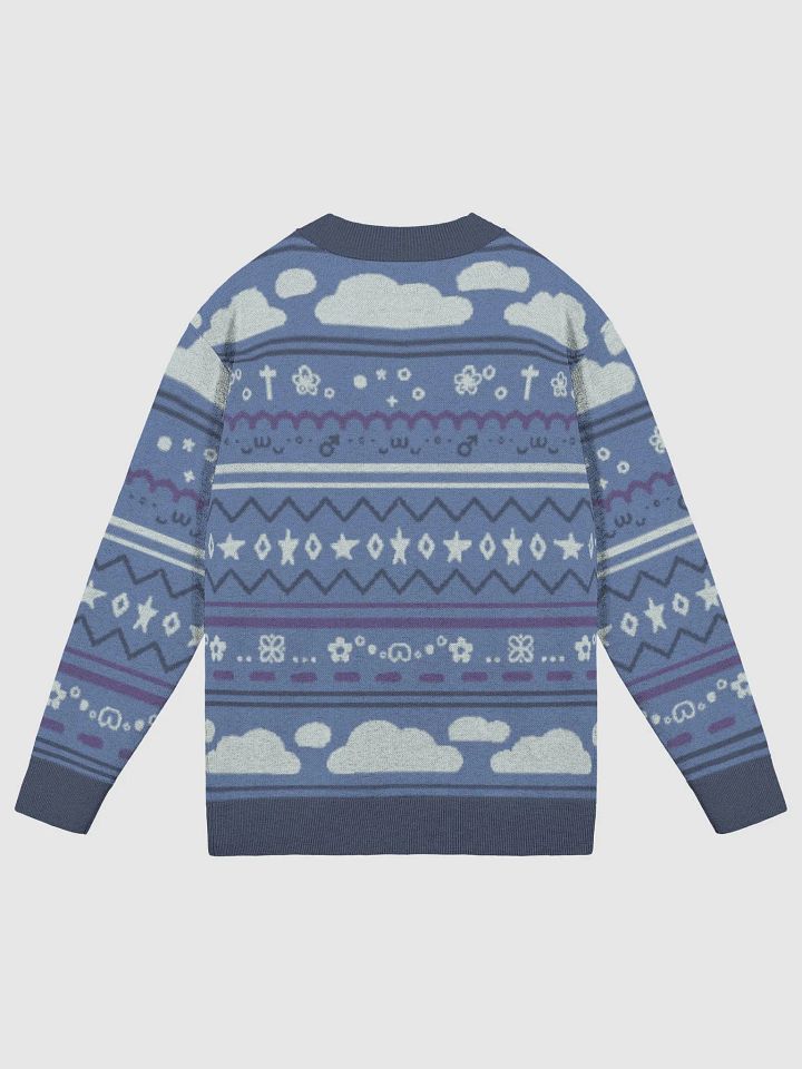 Cloudy Christmas Cardigan - Blue product image (7)