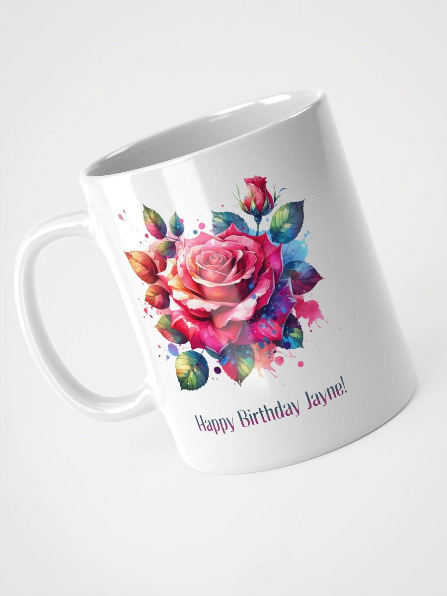 Happy Birthday Jayne White Glossy Mug product image (3)