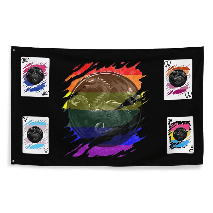 LOVE UNDER ONE BANNER FLAG product image (2)