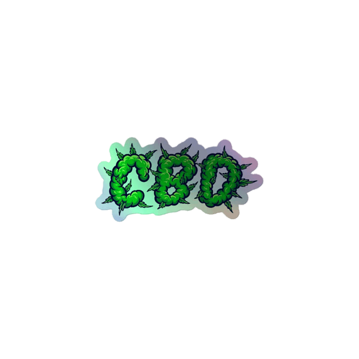 CBD Holographic Sticker product image (1)