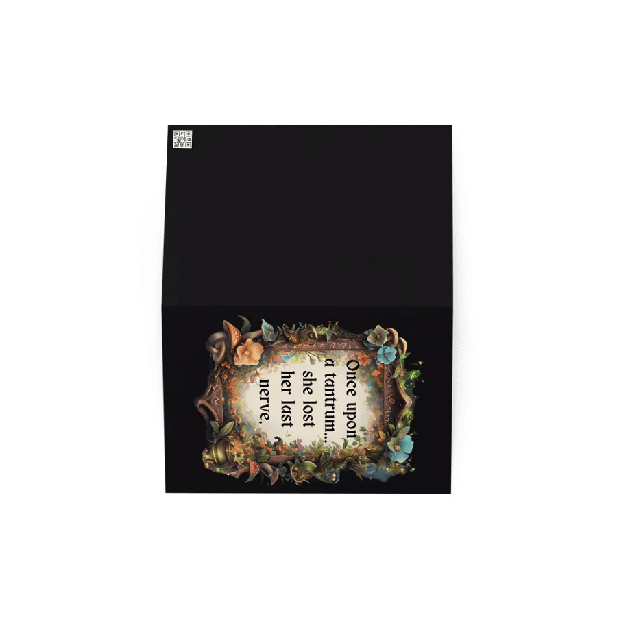Funny Mom Greeting Card – ‘Once Upon A Tantrum’ Parenting Humor Card product image (4)