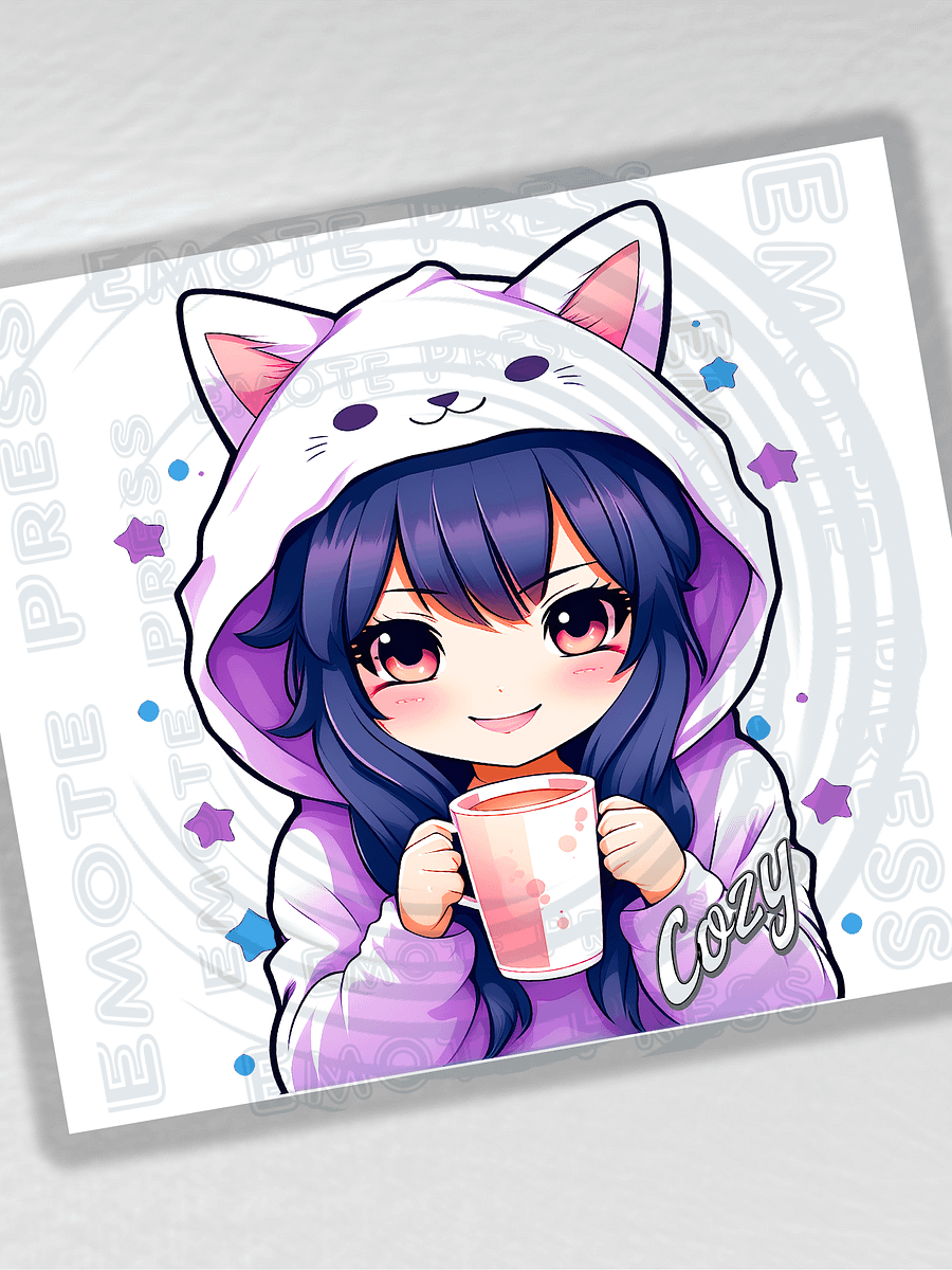 Cozy Kawaii Anime Girl 20 oz Stainless Steel Tumbler product image (2)