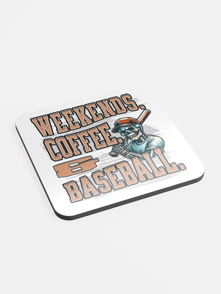 Weekends Coffee And Baseball Skeleton Coaster Set product image (1)