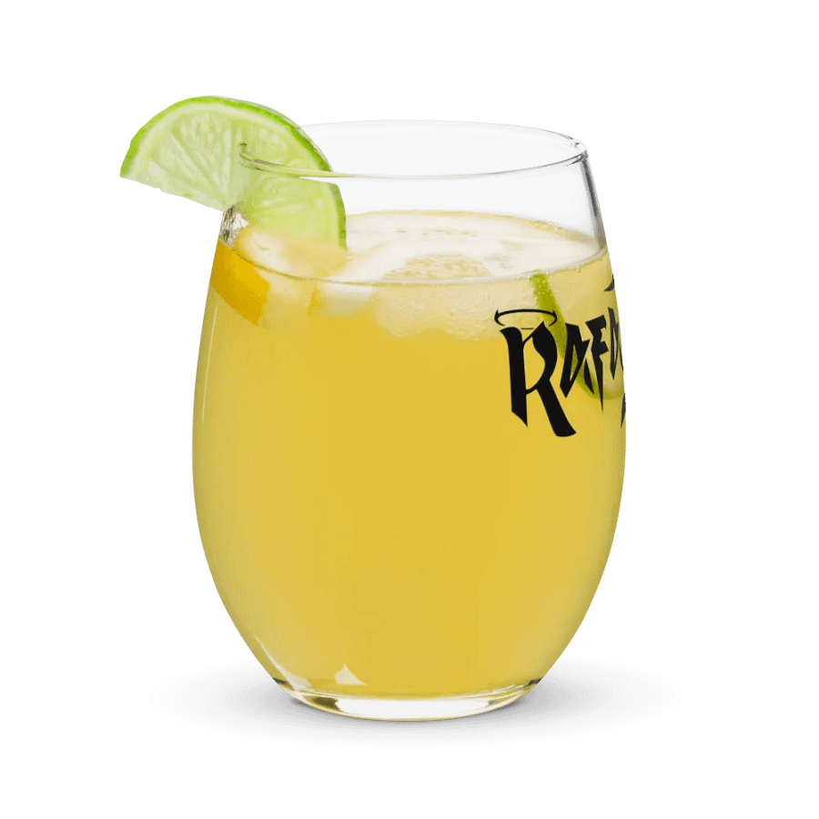 RafaZafar Logotext Stemless Winglass (black) product image (11)