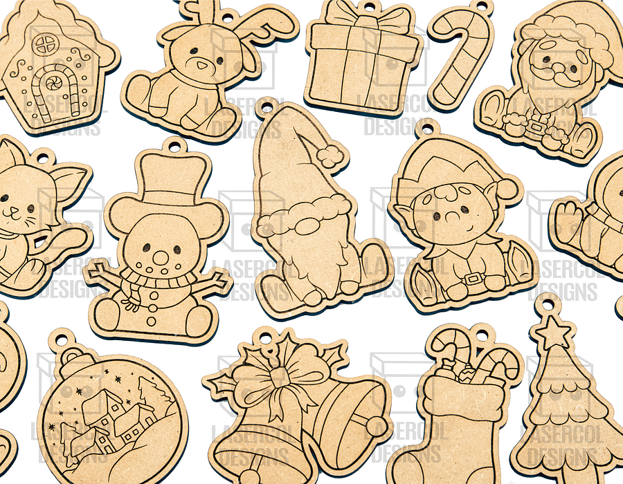Christmas Ornaments - Laser Cut Files product image (4)