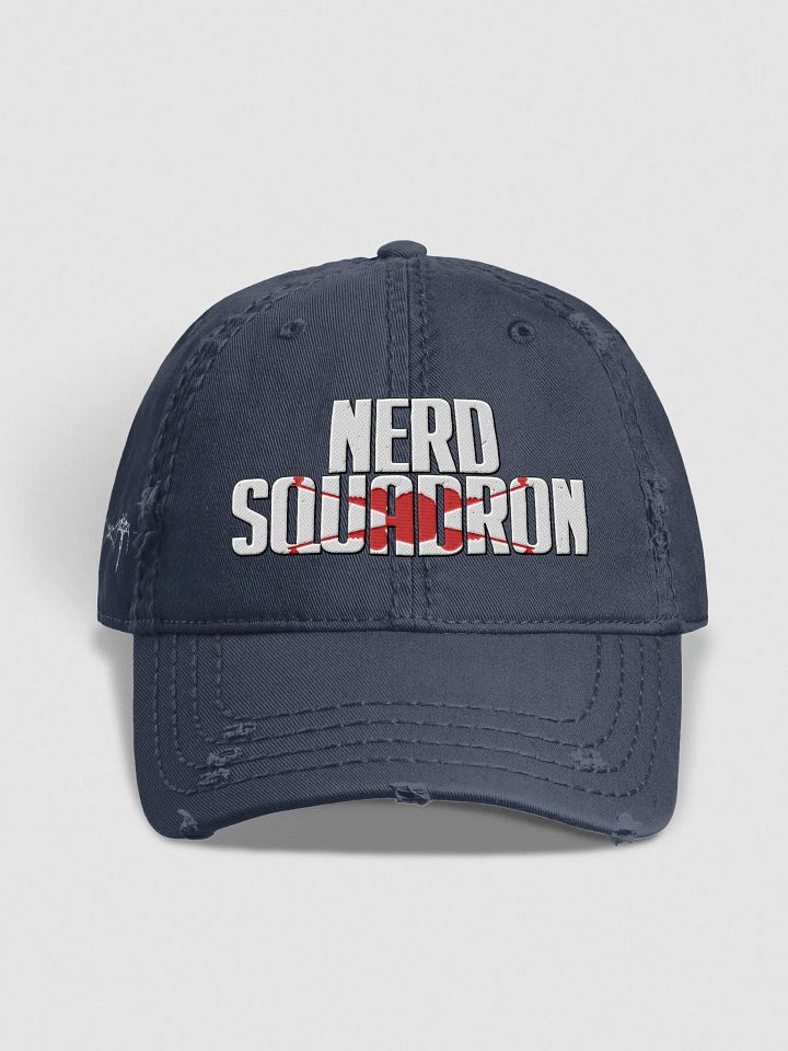 Nerd Squadron Distressed Dad Hat product image (1)