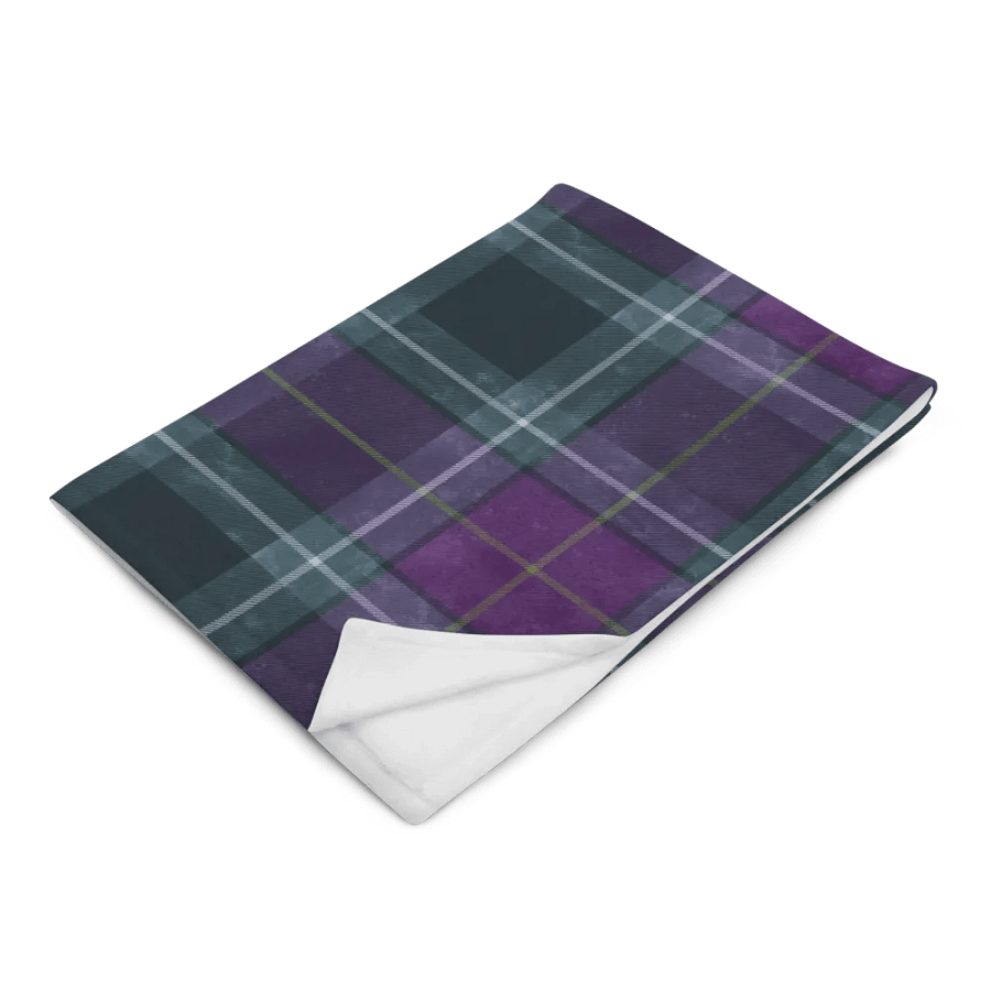Purple/Green Plaid Blanket product image (10)