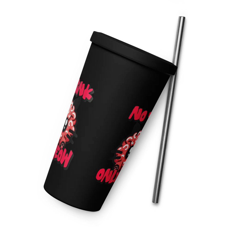 No think only MEOW insulated tumbler product image (7)