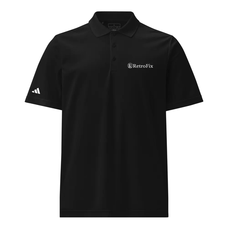 RetroFix Polo White Logo