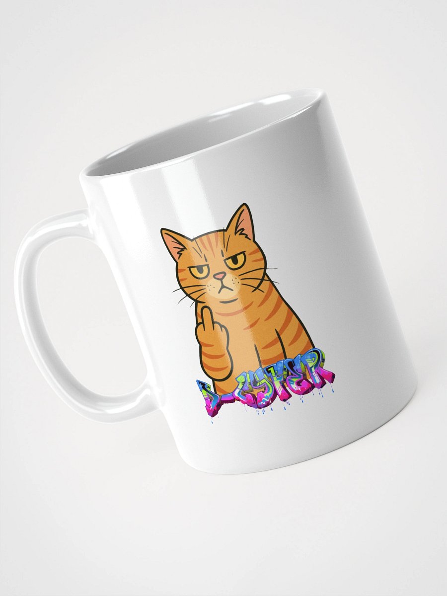 D-cyfer Cat Middle Finger Glossy Mug product image (9)