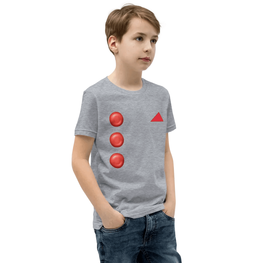 Red Button and Hankie Youth T-Shirt product image (117)