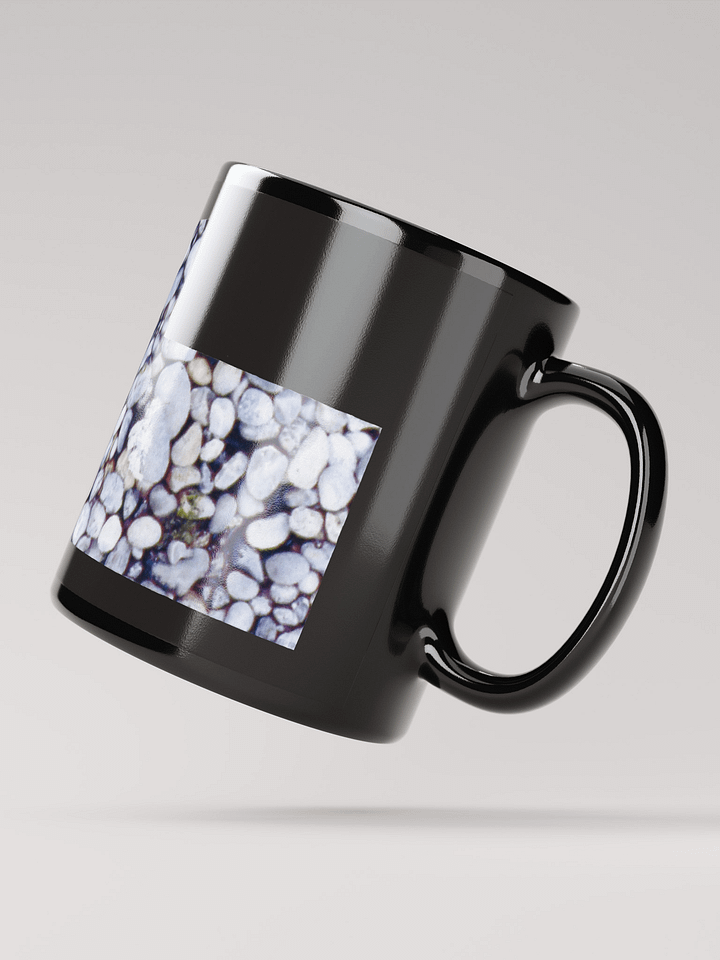 Cama Beach Rocks on black glossy mug product image (2)