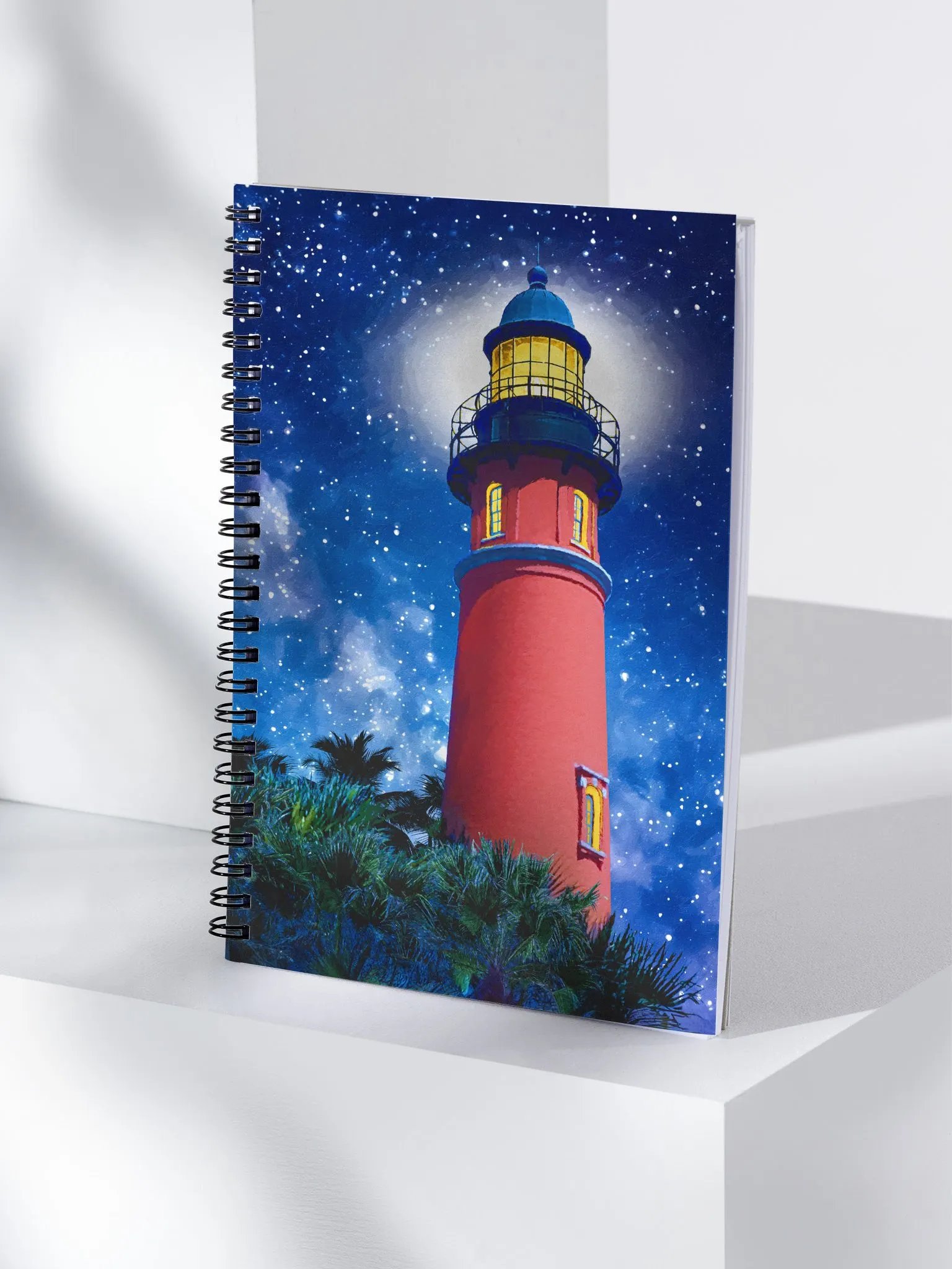 Ponce de Leon Inlet Lighthouse at Night Spiral Notebook product image (4)