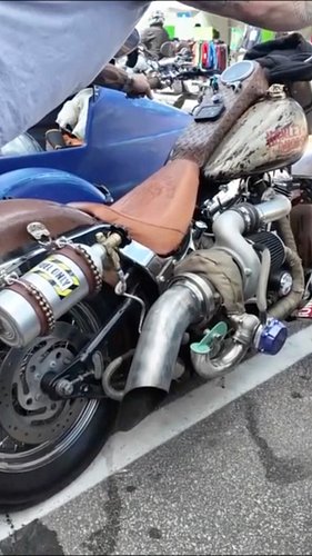 MAD MAX HARLEY with a Cummins TURBO and NITROUS! and FLAME THROWERS!!#harley #harleydavidson #harleylife #redneckswithpaychecks