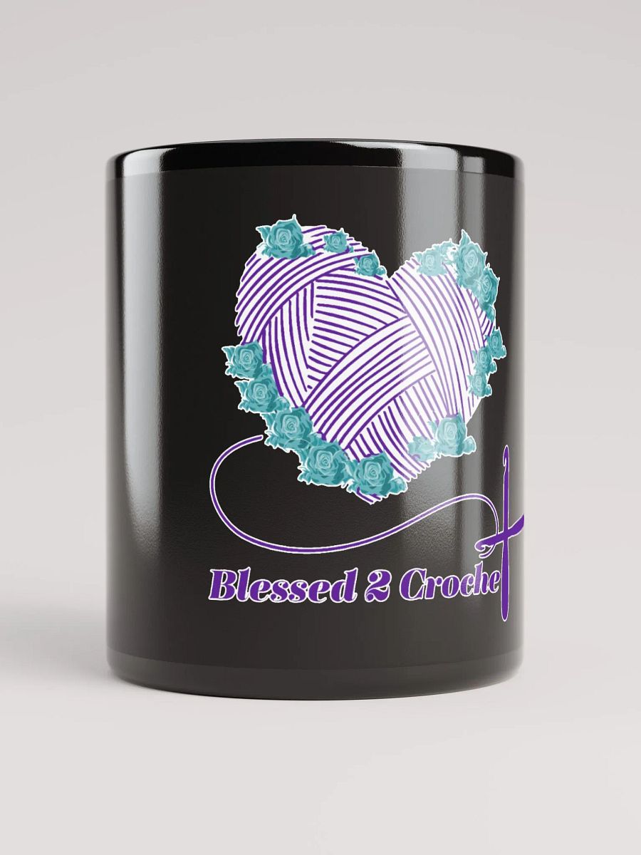 Blessed2Crochet Logo Black Mug product image (9)