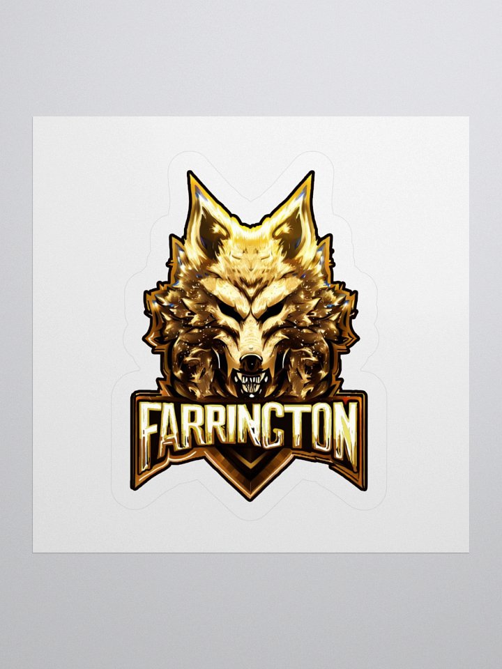Golden Wolf Cut Stickers product image (1)