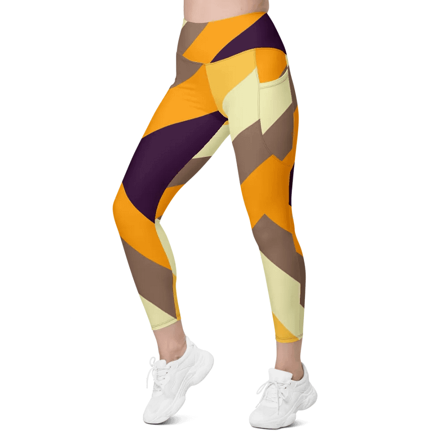 Sunset Stripes All-Over Leggings with Pockets product image (8)