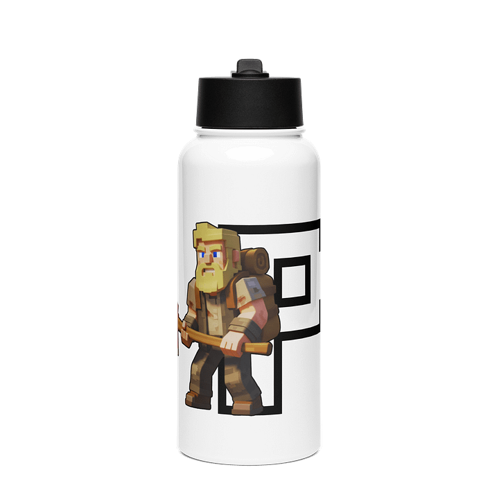 Patient PixelZ P Logo Stainless Steel Bottle (White) product image (1)